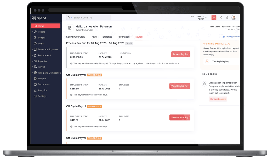 Zoho Spend & Zoho Expense