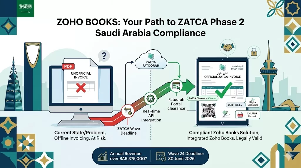 zoho books zatca